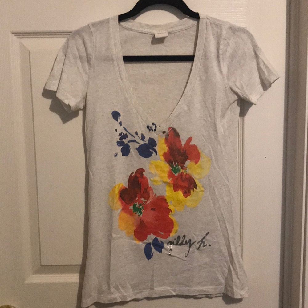 Gilly Hicks Floral Printed T shirt